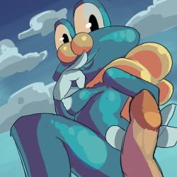 froakie morning drawing to start the day off, and prevent me from doing sketches at 3 in the morning.  Now I have ask if Froakie is slimy or more rubbery for a frog Pokemon. Great&hellip;. Now I want one&hellip;..
