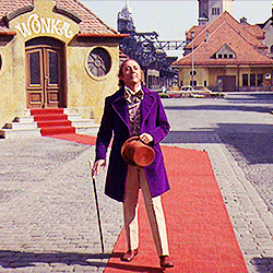 jelloapocalypse:  cinegrandma:   In 1970, when originally offered the lead role in Willy Wonka &amp; the Chocolate Factory by director Mel Stuart, the great Gene Wilder accepted on one condition. “When I make my first entrance,” he explained,
