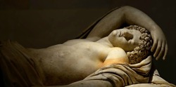 hadrian6:  Sleeping Endymion. fragment of the group of Selene and Endymion. Marble. Roman, after a Greek original of the 2nd century BCE.  http://hadrian6.tumblr.com