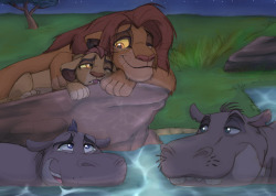 xx-junglebeatz-xx:   I always wanted to draw a picture of Simba and Kion hanging out with Basi and Beshte. I can see Simba being close friends with Beshte’s dad, Basi. So I would love to see more interaction between them in the show. Simba and Basi