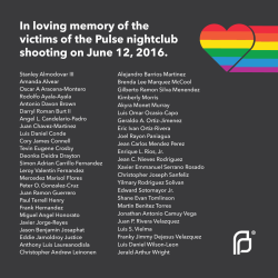 plannedparenthood: We mourn. We remember.  We stand with the LGBTQ community against hate and violence.