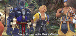 thechocobros:    papyrusdust asked me: funniest FF scene    ↳ That time when Square Enix made Tidus mention the MACARENA dance in a japanese videogame in 2001 xD 