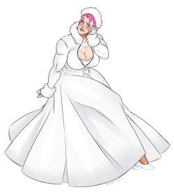 orangekissess: a patreon request i drew zarya up a wedding dress! 