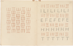 garadinervi:  Marion Richardson, spread from Writing and Writing Patterns, book 1, University of London Press, London, 1935