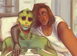 rockboci:  hey anyone else remember the ending where shepard was rescued and got a sick prosthetic and thane got cured and they were hospital room buddies ??? ye, thats my favorite ending 
