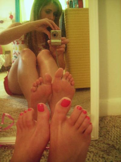 Barefoot women feet