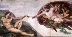 bitter69uk:  Michelangelo’s The Creation of Adam (1510) / Divine and Graces Jones (1978)  