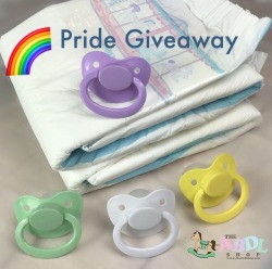 theabdlshop: 🎠🌈 The ABDL Shop Pride Giveaway 🌈🎠   The ABDL Shop is celebrating Pride this month by giving back! Enter for a chance to win!  Winner receives:   🌈 10-pack of Carousel Diapers  🌈 4-pack of adult pacifiers (mint, purple,
