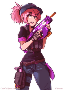 cafelesbeans: Granola is ready to get some tags! Yay nerf! Purple team for LIFE!   Check me out on Patreon &lt;3  