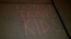 queergraffiti:  “protect trans kids”Sequim, Washington, USA