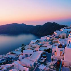 adiict:  annietarasova:the-peachy-pear:  rawganicwithtahlia:  The most majestic sunset we’ve ever seen 😍🌏 from the highest point in Santorini (the rooftop of our room😏)  (at Langas Villas, Santorini )  OH MY GOD TAHLIA  AMAZING you are taking