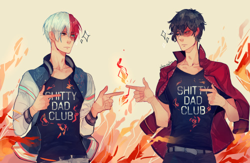 crimson-chains:  Shitty Dad Club!As well as fire powers and scar XD