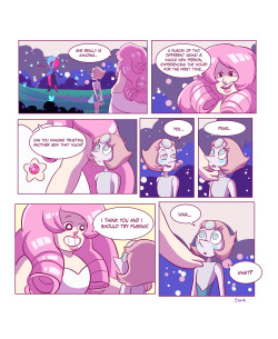 thesanityclause:  So!! I made a comic about Rose and Pearl forming Rainbow Quartz for the first time and it was really fun and the longest comic I’ve ever made, I hope you all enjoy it &lt;3 