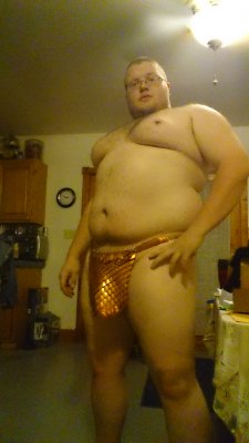 hakubear:  Customer asked for a loincloth and for me to model it naked save for the loincloth. 