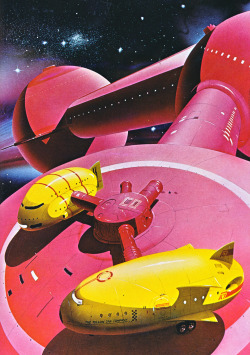 martinlkennedy:  Painting by Chris Moore from the book Dangerous Frontiers (1980) 
