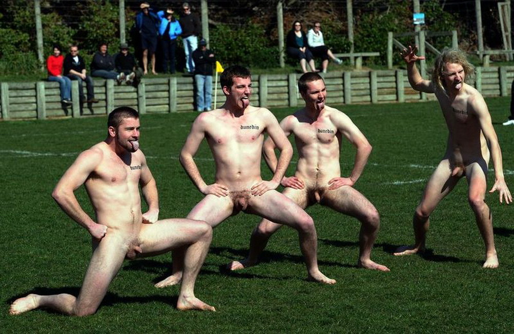 Naked college black football players