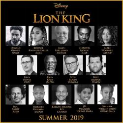 pocblog:  ruinedchildhood: Disney have announced that Beyoncé will voice the love interest of Simba (voiced by Donald Glover), Nala, in the upcoming live-action remake of Lion King (2019). Beyoncé rounds out the cast which also includes James Earl