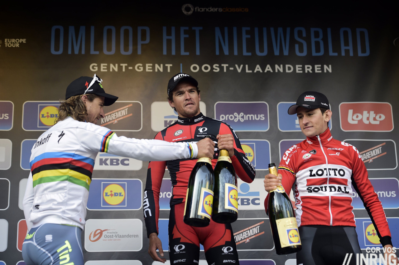 Omloop Het Nieuwsblad 2016 podium