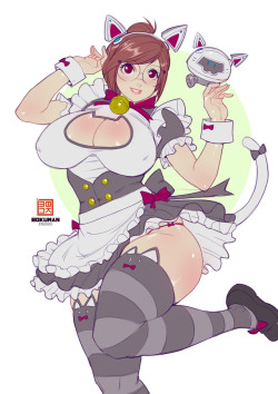 bokuman:  I need a cat maid skin for Mei!  #overwatch #mei #meiisbae Support me on patreon for more content!  http://patreon.com/bokuman  