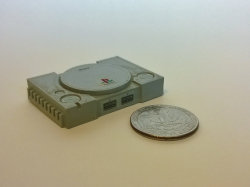 retrogamingblog:  Mini 3D Printed Playstation made by Dave Nunez  