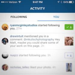 So, Ryan McGinley started following me on Instagram. #diedandgonetoheaven