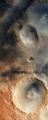 astronomicalwonders:  The Syrtis Major Volcanic Province - The Martian Surface Acquired by the High Resolution Stereo Camera on ESA’s Mars Express Satellite, this image depicts a detailed region of the Martian Nili Fossae Graben system. This system