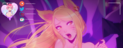  K/DA Ahri from League of Legends  Flatcolor reward for Buji ~  Full version on TwitterHigh-res + Creampie + messy versions in Patreon ~  