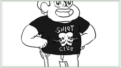 Just a few hours until a BRAND NEW episode of Steven Universe!Shirt Club, Storyboarded by Lamar Abrams and Hellen JoTONIGHT @ 5:30pm on Cartoon Network!