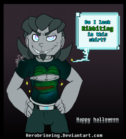 DA link: http://herobrineing.deviantart.com/art/Brineary-s-Costume-Happy-halloween-569160564So a little trend kind of started with some of my friends. one of my friends Carify Also drew one hereDA link: http://carify.deviantart.com/art/Googly-Eyes-5691609