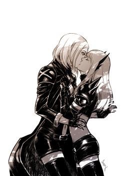 astonishingx:  X-Couples: White Queen and Magik by Amy Lee 