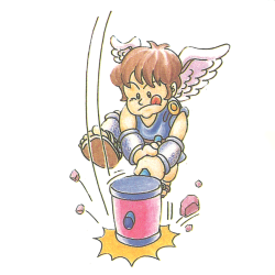 nintendometro:    Artwork of Pit from ‘Kid Icarus’ on the Famicom Disk System. 