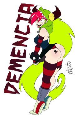 callmepo: Another late night doodle which took on a life of its own.  Demencia from Villanos being a little cheeky. I do like the crazy ones…  ;9