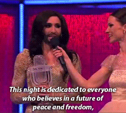 gay4zayn:  Conchita Wurst winning Eurovision 2014 