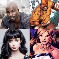 rclement4:  @SuperheroFeed: LUKE CAGE and JESSICA JONES officially cast! Here they are: Mike Colter and Krysten Ritter! #HYPE! http://t.co/XCyBfPqSiH