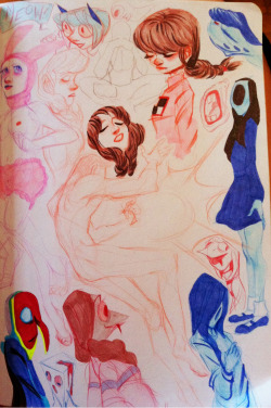 brittasketches:  This sketchbook is almost done already. 