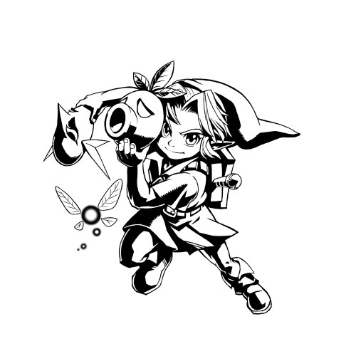 majoras mask link coloring pages - photo #25