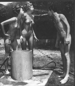 retrogasm:  A fetish that involves nudity, spitting water and curlers… 