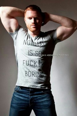 Seth Fornea. &ldquo;Normal is so fucking boring,&rdquo; is damn straight you gorgeous giant ginger god!