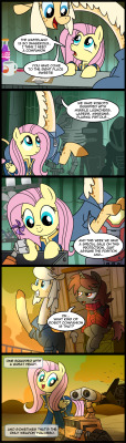 madame-fluttershy:  Best robot companion ever. by *alfredofroylan2  &hellip; wellp. That does it. I&rsquo;m dead. It doesn&rsquo;t get any better than this. &lt;333333333