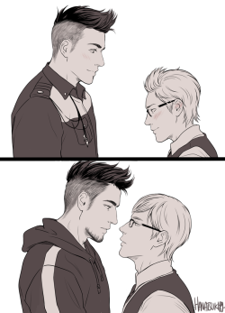 hanatsuki89:  “Through the years”Or, the Gladnis thing that has been sitting in my folder for at least a month, that I’ve been screaming about with a friend on Twitter since then (they got to see the first sketches, lol) and that I’ve finally