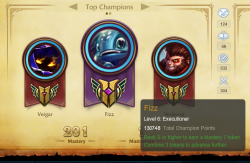 Fizz the Executioner. Hmm, I’m not liking this whole luck-based mastery system. Just happened to have a Fizz shard lying around.
