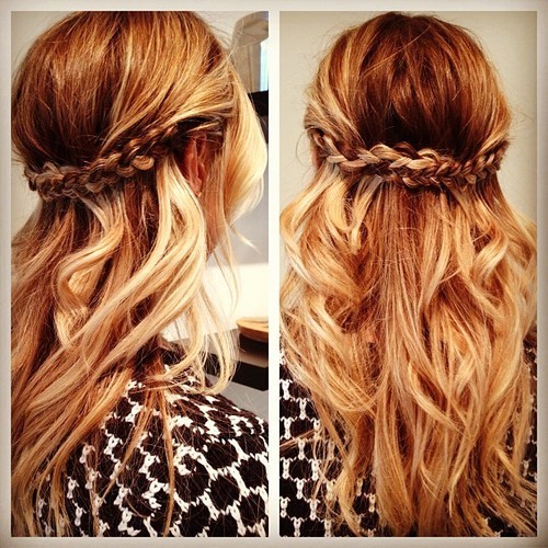Hairstyles For Prom Half Up Half Down With Braids
