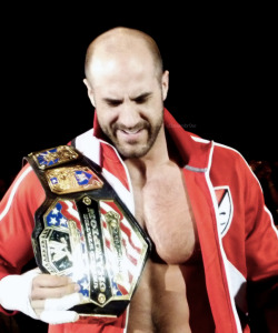 d3anambr0se:  credit [*]  Cesaro looks so hot with a Championship Title!