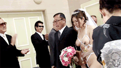 conqueredasiaworld:  In the new order, for an Asian girl to marry, she needs the permission of the ruling authorities.This young woman was only given permission to marry if the Western official was allowed to choose her wedding dress.