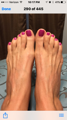My wife’s sexy toes, hope you like she wants to share more   I like it😃