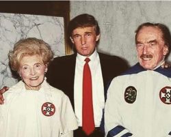This picture might be fake, but its getting more relevant by the day.  He might not be an official klan member, or a nazi but he does support them in one way or another! FUCK NAZIS AND FUCK TRUMP!