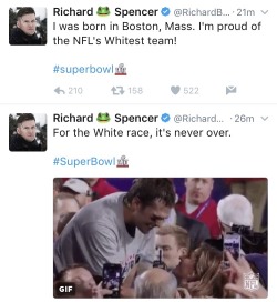 badgyal-k:  optometrictzedek:  blueeyeddl:  onyourleftbooob:  do you ever read somethings so disgusting that it makes you want to punch something  So glad I’m not a Pats fan omfg  I’m going to show this to everyone who bugs me about the Superbowl