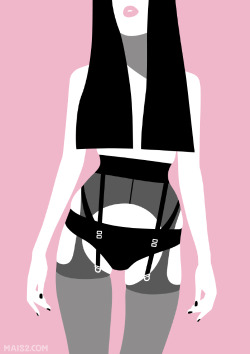 creepyyeha:maisdue:Set of illustration inspired by the lingerie designed by http://creepyyeha.storenvy.com/  omg