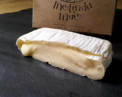 cheesenotes:  The Melinda Mae, a Robiola-style cheese from Brian Civitello of the Mystic Cheese Co., owes its name to a Shel Silverstein poem about a little girl who eats a whale:  Have you heard of tiny Melinda Mae, Who ate a monstrous whale? She