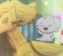 shelgon:  Espurr  (ニャスパー Nyasper) - Restraint Pokémon  It has enough psychic energy to blast everything within 300 feet of itself, but it has no control over its power.  